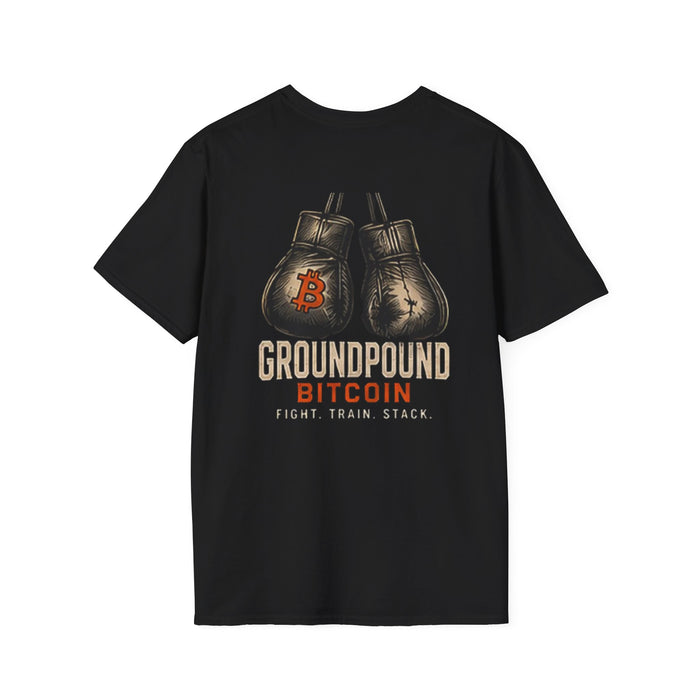 Groundpound Bitcoin Boxing Gloves T-Shirt - view 3