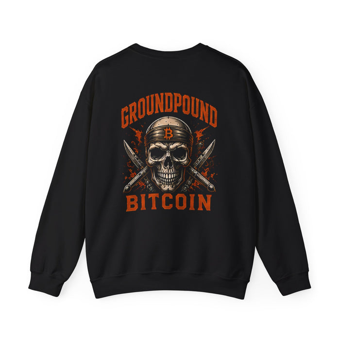 GroundPound Bitcoin Skull Crewneck Sweatshirt - view 3