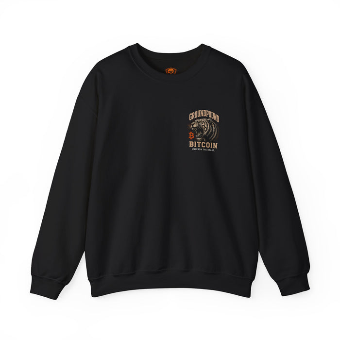 Ground Pound Bitcoin Tiger Crewneck Sweatshirt - view 2