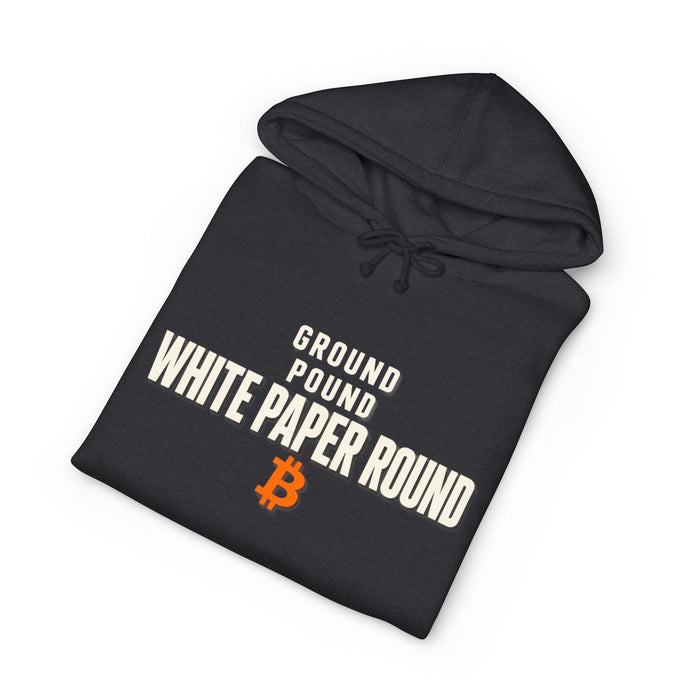 Bitcoin Hoodie — “Ground Pound White Paper Round” Crypto Sweatshirt - view 5