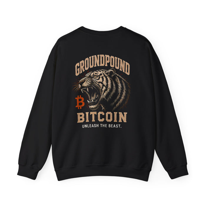 Ground Pound Bitcoin Tiger Crewneck Sweatshirt - view 3