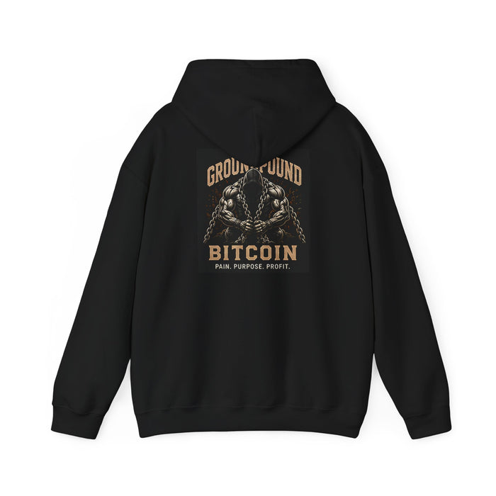 Ground Pound Bitcoin “Plan. Purpose. Profit.” Hoodie - view 3