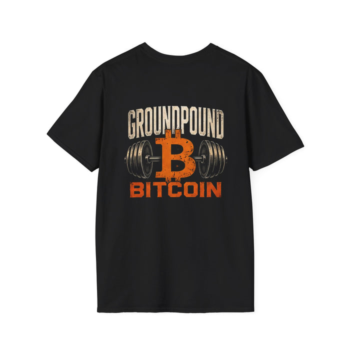 Ground Pound Bitcoin Weightlifting T-Shirt - view 3