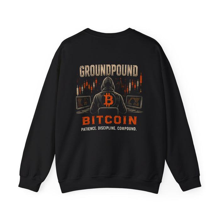 Groundpound Bitcoin Sweatshirt – Patience Discipline Compound - view 3
