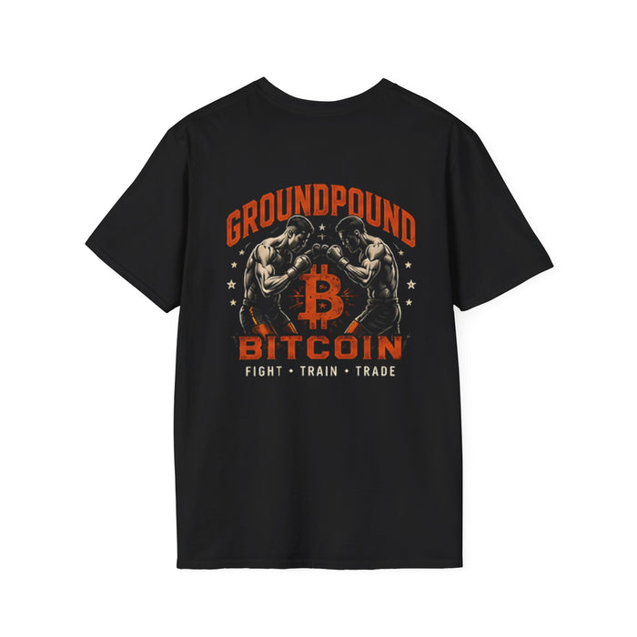 GroundPound Bitcoin Fight Train Trade T-Shirt - view 3