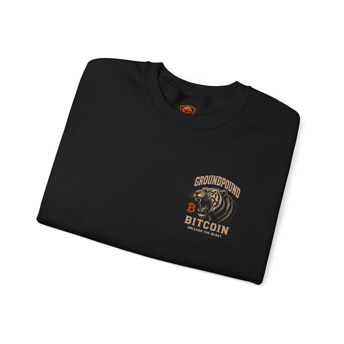 Ground Pound Bitcoin Tiger Crewneck Sweatshirt - view 4