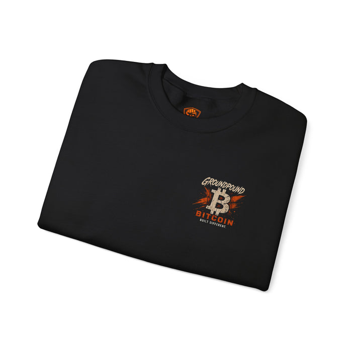 Ground Pound Bitcoin Built Different Crewneck Sweatshirt - view 4