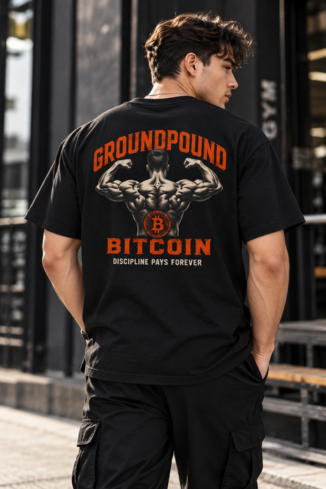 Ground Pound Bitcoin Discipline Pays Forever T-Shirt - view 1