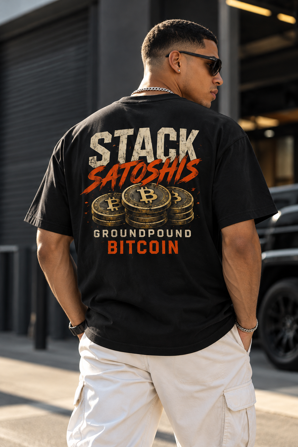 Stack Satoshis Ground Up Bitcoin T-Shirt - view 1