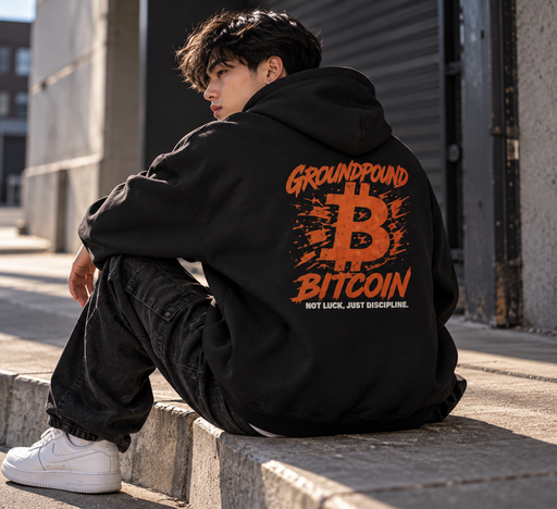 Ground Pound Bitcoin “Not Luck, Just Discipline” Hoodie - view 1