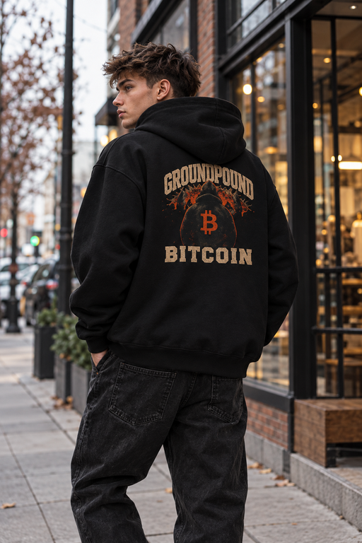 Ground Pound Bitcoin Hoodie - view 1