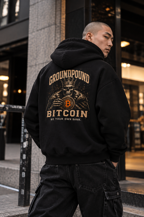 Ground Pound Bitcoin “Be Your Own Bank” Hoodie - view 1