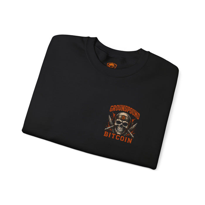 GroundPound Bitcoin Skull Crewneck Sweatshirt - view 4