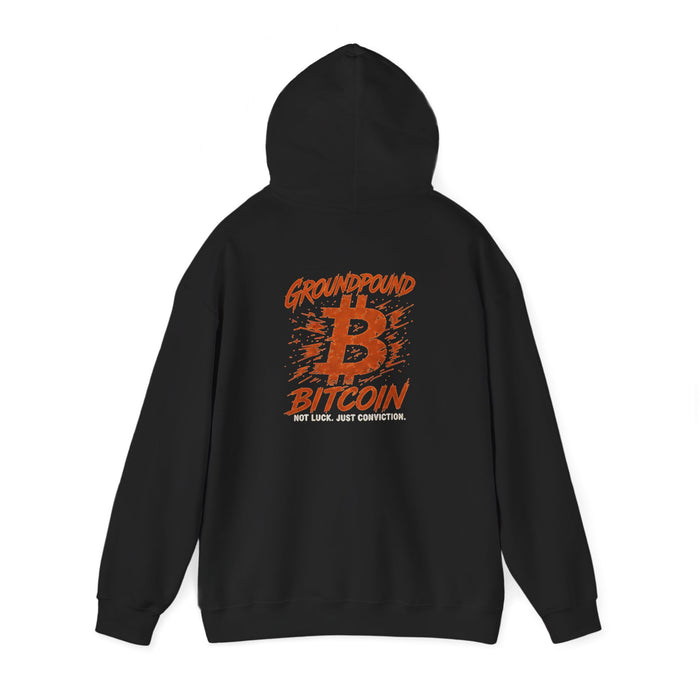 Ground Pound Bitcoin “Not Luck, Just Discipline” Hoodie - view 4