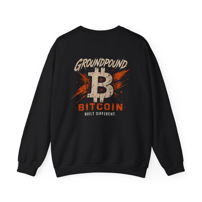 Ground Pound Bitcoin Built Different Crewneck Sweatshirt - view 3