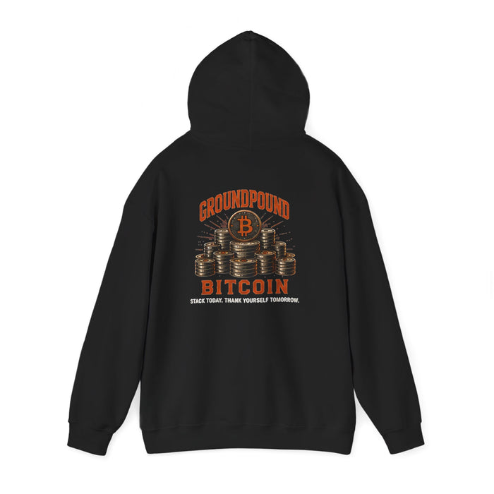 Ground Pound Bitcoin “Stack Today. Train Yourself Tomorrow” Hoodie - view 4