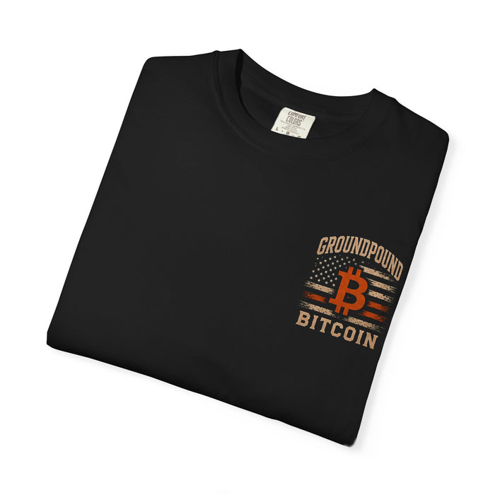 Groundpound Bitcoin T-Shirt — Vintage Flag Crypto Tee - view 4