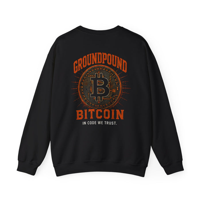 Ground Pound Bitcoin “In Code We Trust” Sweatshirt - view 3