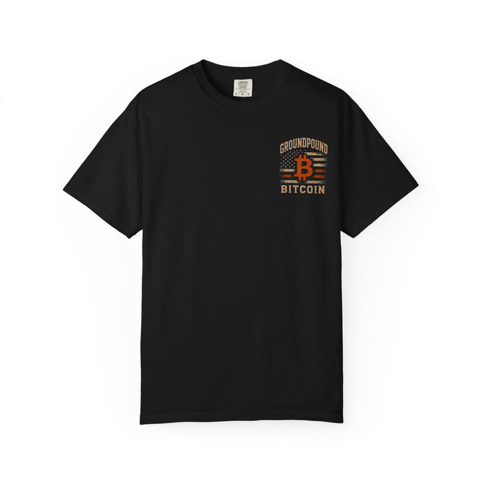 Groundpound Bitcoin T-Shirt — Vintage Flag Crypto Tee - view 3